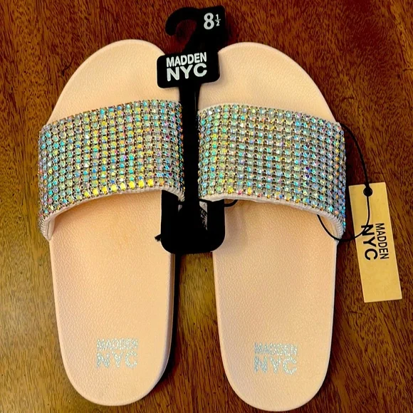 Steve Madden Shoes Madden Nyc Womens Rhinestone Embellished